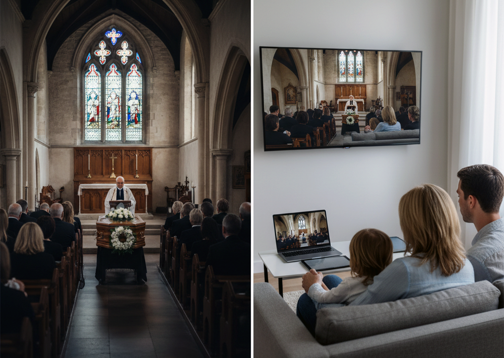 Watch a funeral from home.